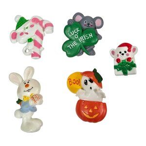 Vintage Avon Hallmark Pins Holiday Christmas St Patricks Day Halloween Easter
